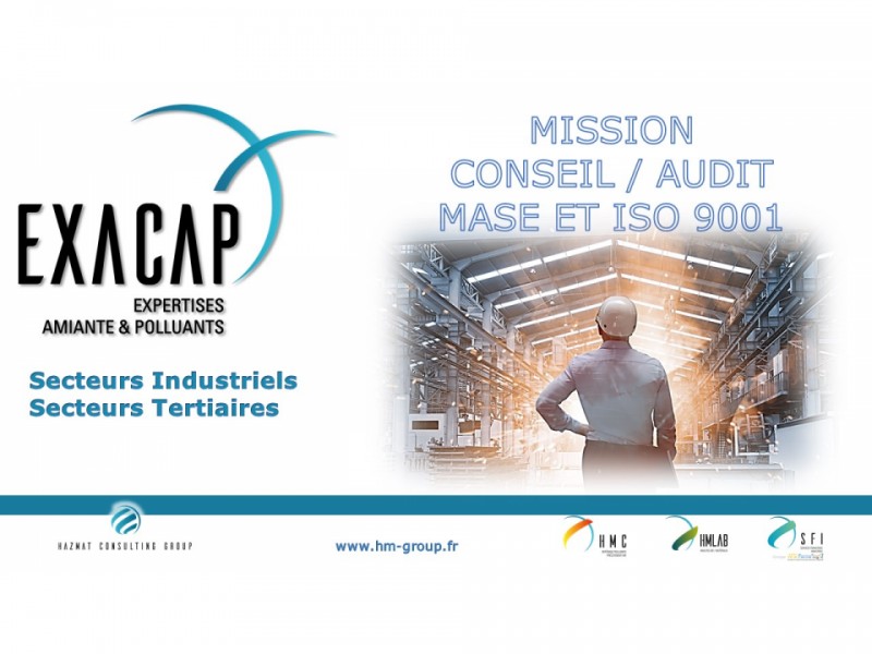 Mission conseil et audit MASE et ISO 9001