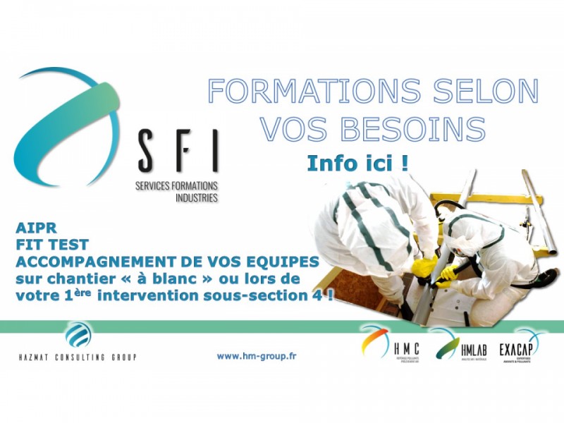 (SFI) Services Formations Industrie : vos formations selon vos besoins